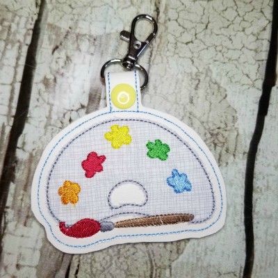 paint pallet snap tab applique